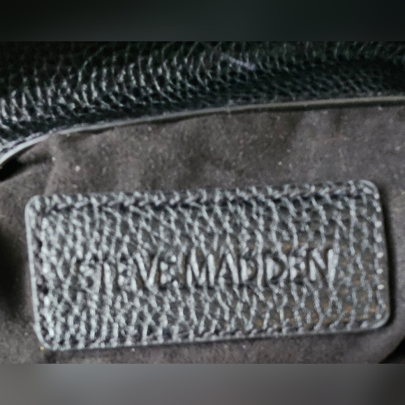 NWOT Steve Madden Black Studded Bucket Purse - Picture 5 of 8